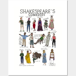 Shakespeare's Comedies Posters and Art